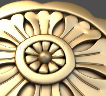 3D model Triple petals in an oval (STL)